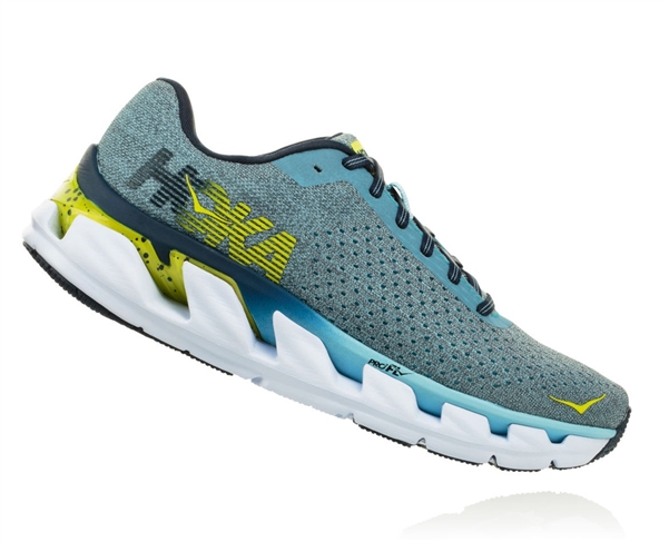 Womens Hoka ELEVON Fly Collection Road Running Shoes - Sky Blue / Citadel