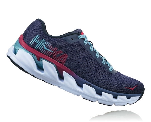 Womens Hoka One One ELEVON Running Shoes - Marlin / Blue Ribbon