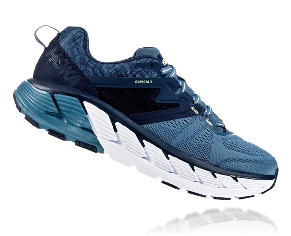 Mens Hoka GAVIOTA 2 Road Running Shoes - Moonlit Ocean / Aegean Blue