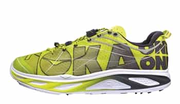 Mens Hoka HUAKA Road Running Shoes - Lime / White