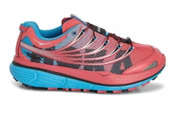 Womens Hoka KAILUA S TRAIL Running Shoes - Paradise Pink / Cyan / Black