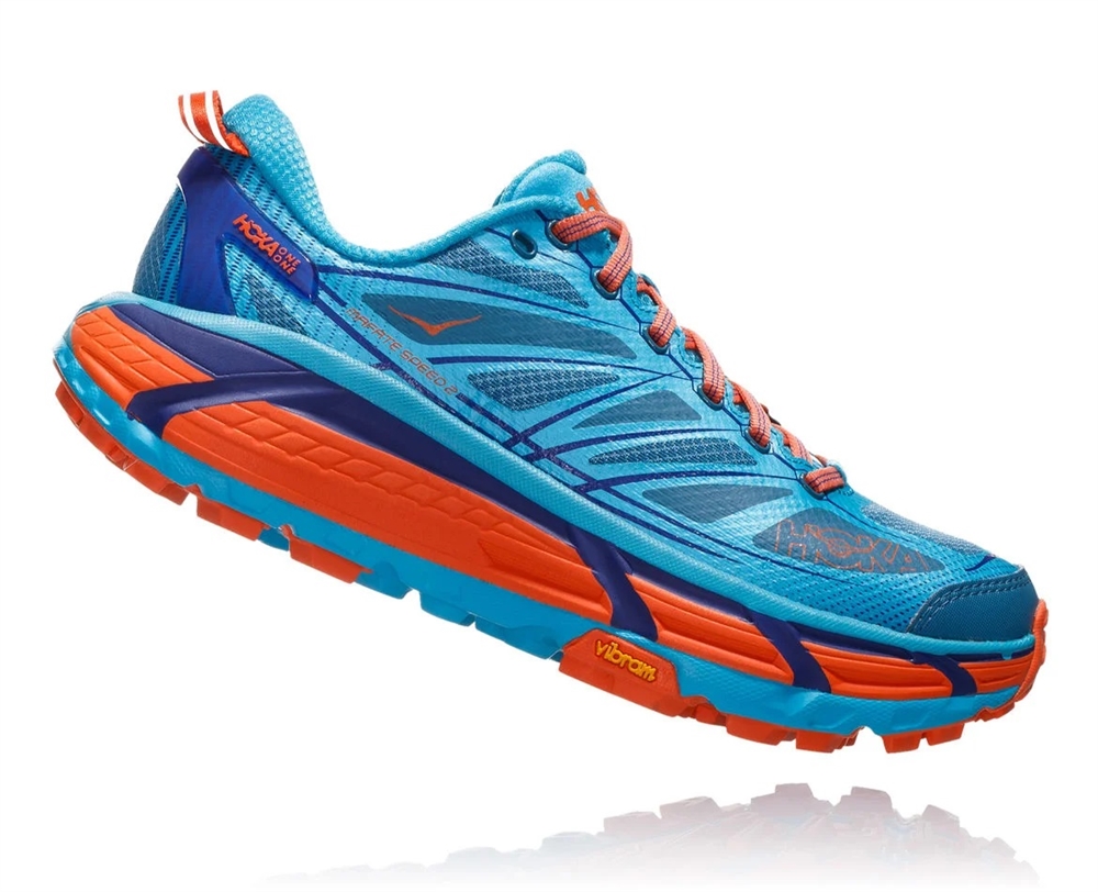 Women's Hoka MAFATE SPEED 2 Shoes - Scuba Blue / Storm Blue