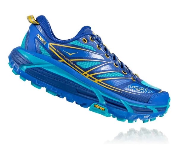 Womens Hoka MAFATE SPEED 2 Trail Running Shoes - Palace Blue / Bluebird