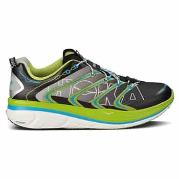 Mens Hoka RAPA NUI TARMAC Road Running Shoes - Black / Citrus / Cyan