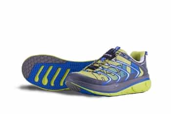 Mens Hoka RAPA NUI TARMAC Road Running Shoes - Lime / Grey / Blue