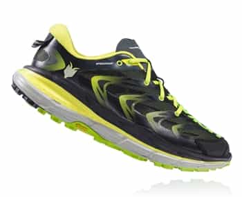 Mens Hoka SPEEDGOAT Trail Running Shoes - Bright Green / Black