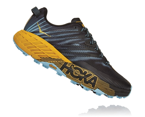 Womens Hoka SPEEDGOAT 4 Trail Running Shoes - Antigua Sand / Anthracite