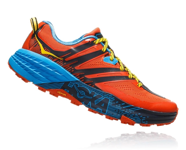 Mens Hoka SPEEDGOAT 3 Trail Running Shoes - Nasturtium / Spicy Orange