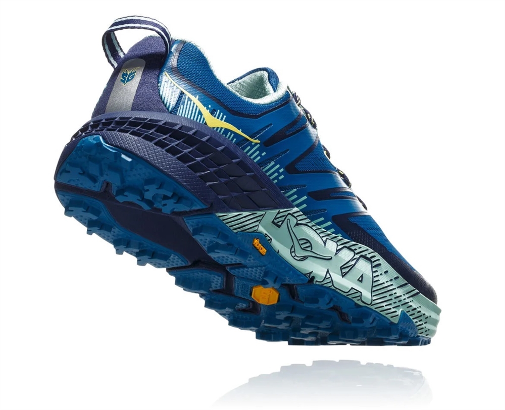 Women's Hoka SPEEDGOAT 3 Trail Running Shoes - Seaport / Medieval Blue |  Ultramarathon Running Store