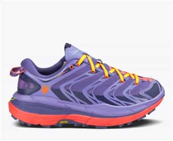 Womens Hoka SPEEDGOAT Trail Running Shoes - Corsican Blue / Neon Coral