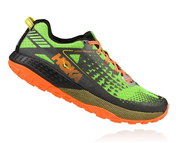 Mens Hoka SPEED INSTINCT 2 Trail Running Shoes - Jasmine Green / Black