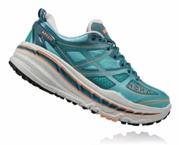 Womens Hoka STINSON 3 ATR Trail Running Shoes - Aqua / Colonial Blue