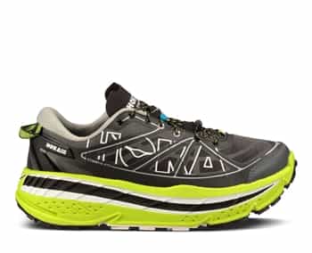 Mens Hoka STINSON ATR Trail Running Shoes - Black / Lime
