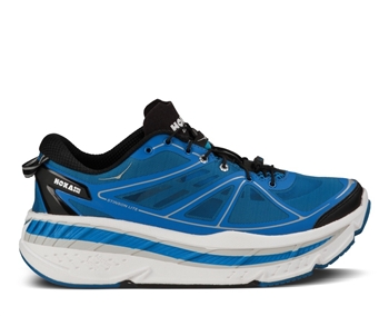 Mens Hoka STINSON LITE Road Running Shoes - Blue / White / Black