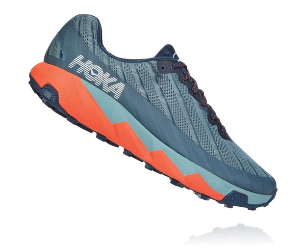 Mens Hoka One One TORRENT trail running shoes - Moonlit Ocean / Lead