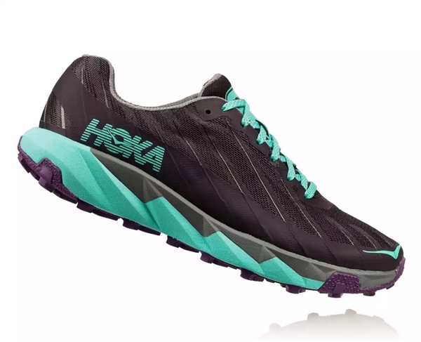 Womens Hoka One One TORRENT trail running shoes - Nine Iron / Steel Gray
