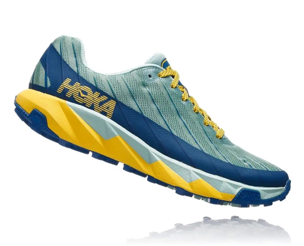 Womens Hoka One One TORRENT trail running shoes - Lichen / Seaport