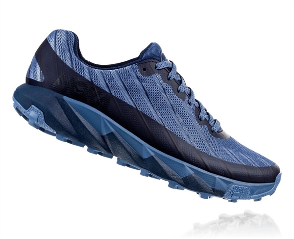 Womens Hoka One One TORRENT trail running shoes - Black Iris / Moonlight Blue