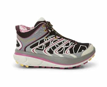 Womens Hoka TOR SPEED WP Trail Running Shoes - Grey / Fuschia / Black
