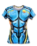 Womens INKnBURN XC BIODROID Tech Running Shirt