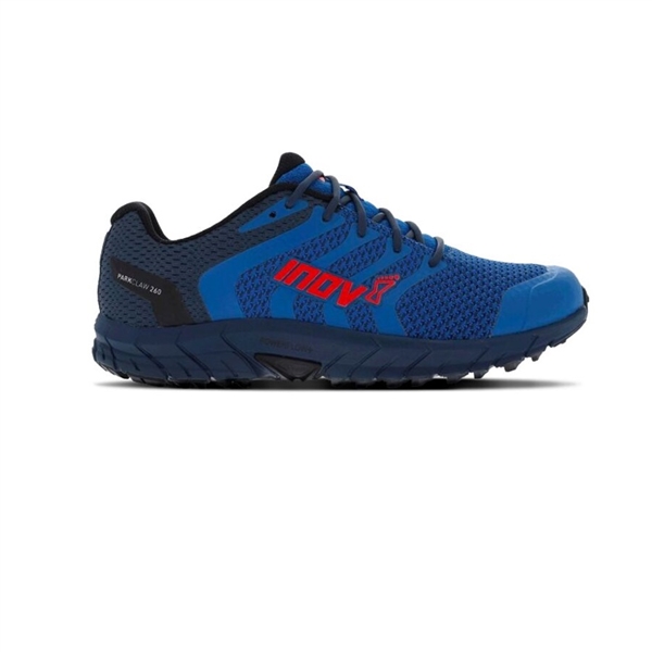 Mens Inov-8 PARKCLAW 260 KNIT Trail Running Shoes - Blue / Red