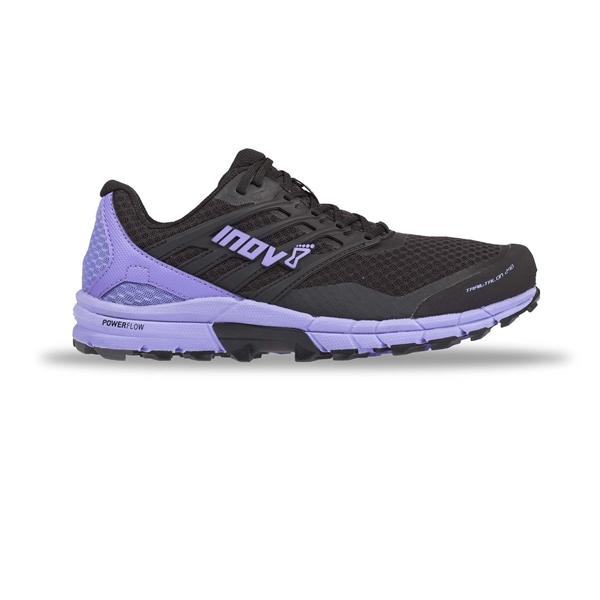 Womens Inov-8 TRAILTALON 290 Trail Running Shoes - Black / Purple