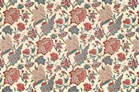 30436-15 Pondichery Cot. Print Bleu