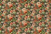 30444-46 Roseraie Cot. Print Peche
