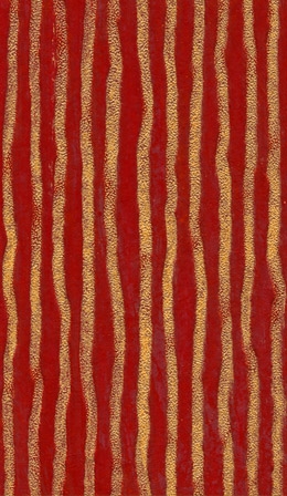 Rc-5607 Ripples Metallic Gold On Red