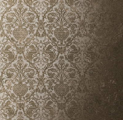 Rc-5705 Medici Champaign Silver On Brown