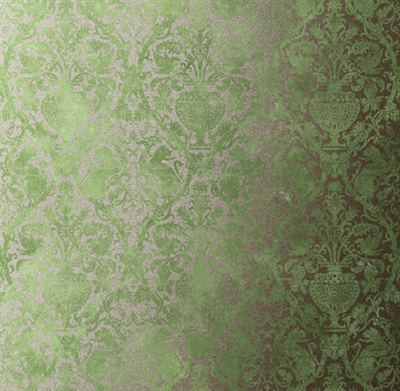 Rc-5708 Medici Champaign Silver On Sage Green