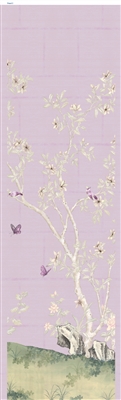 Rcm-Custom Lavender Ming Chinoiserie Panel -Custom Color Multi-Colored Tones
