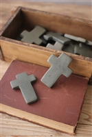 HAND-CARVED STONE CROSSES: SET OF 6