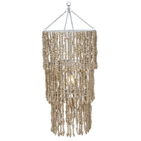 Three Tier Beaded Country Chandelier