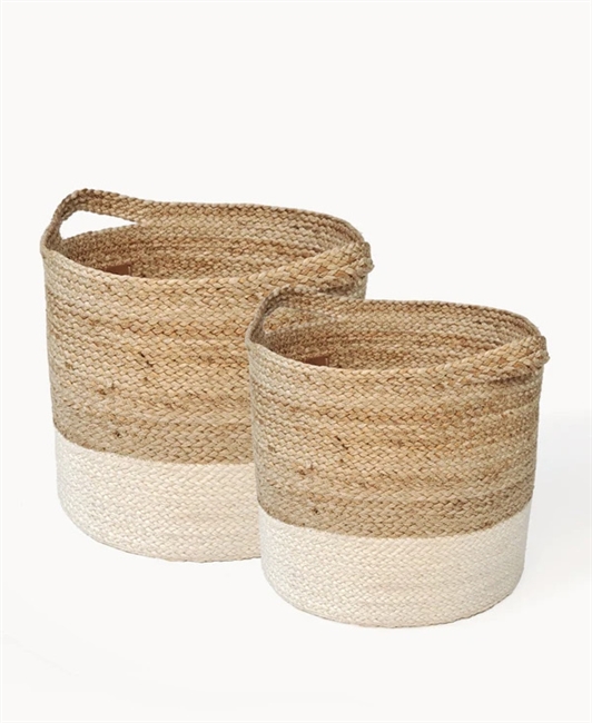 Hana Colorblock baskets: Set of 2