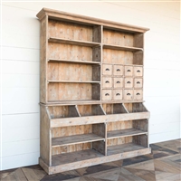 Country Store Wooden Display Hutch