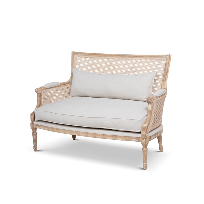 Carmel-By-The-Sea Cane Back Love Seat