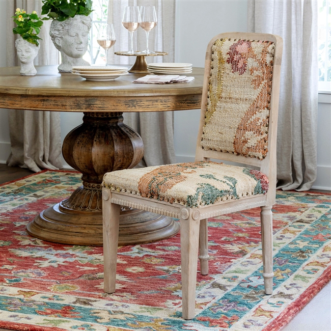 Farmhouse Tapestry Upholstered Dining Chair