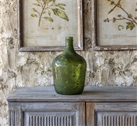 DECORATIVE AGED VERDE BOTTLE SMALL