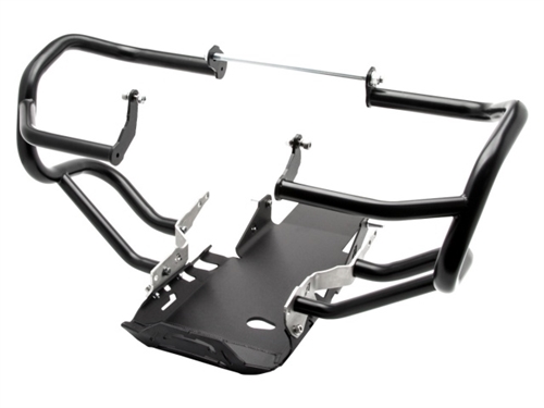 AltRider Crash Bar and Skid Plate System for the BMW R 1250 GS - Black Bars/Silver Plate