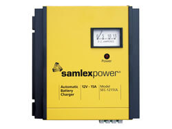 Samlex SEC-1215UL 12 Volt, 15 Amp 3-Bank Battery Charger | DonRowe.com