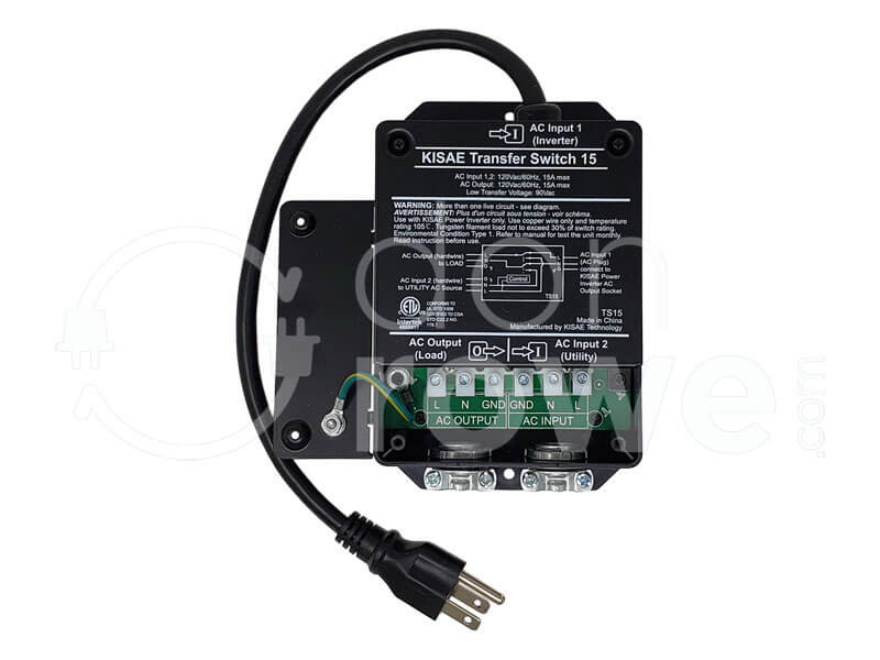 KISAE TS15A 15 Amp Automatic Transfer Switch | DonRowe.com