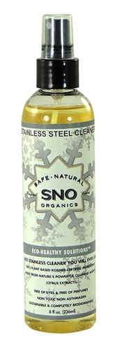 Green Cleaner Specially Formulated for types of metals, Stainless, Chrome, Copper, Silver and more. SNO Stainless Rx will clean and  make everything sparkle like brand new. Perfect for showroom kitchens, bathroom stalls, elevators and highly visible areas