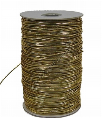 Gold Metallic Elastic String/ Cord