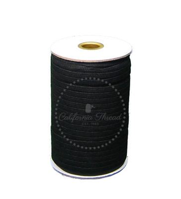 Black Braided Elastic Roll