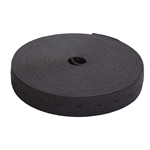 Black Buttonhole Elastic Roll