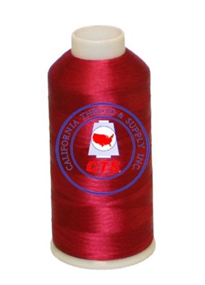 Polyester Embroidery Thread 5,500 Yards #150 Garnet Red