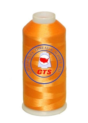 Polyester Embroidery Thread 5,500 Yards #161 Athletic Orange