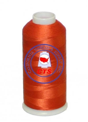Polyester Embroidery Thread 5,500 Yards #164 Red Orange