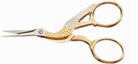 Mundial Classic Forged 3 1/2" Stork Embroidery Scissors